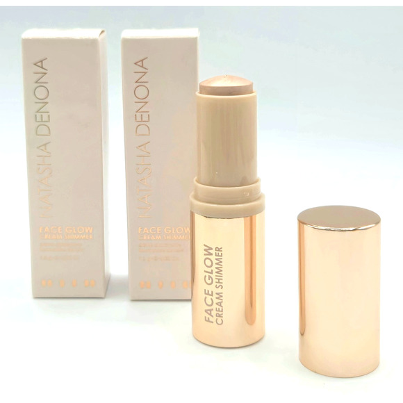 2 x NATASHA DENONA GLOW Face Glow Cream Shimmer Highlighter Stick 01 Light- NIB - Picture 1 of 4
